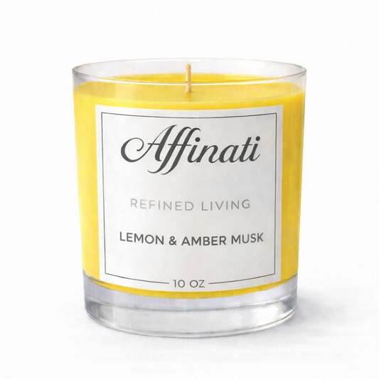 Zitrone & Amber Moschus Originalkerze