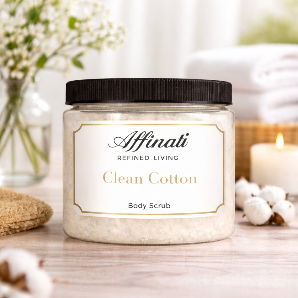 清新棉花身体磨砂膏 20盎司 | 打发盐磨砂膏
