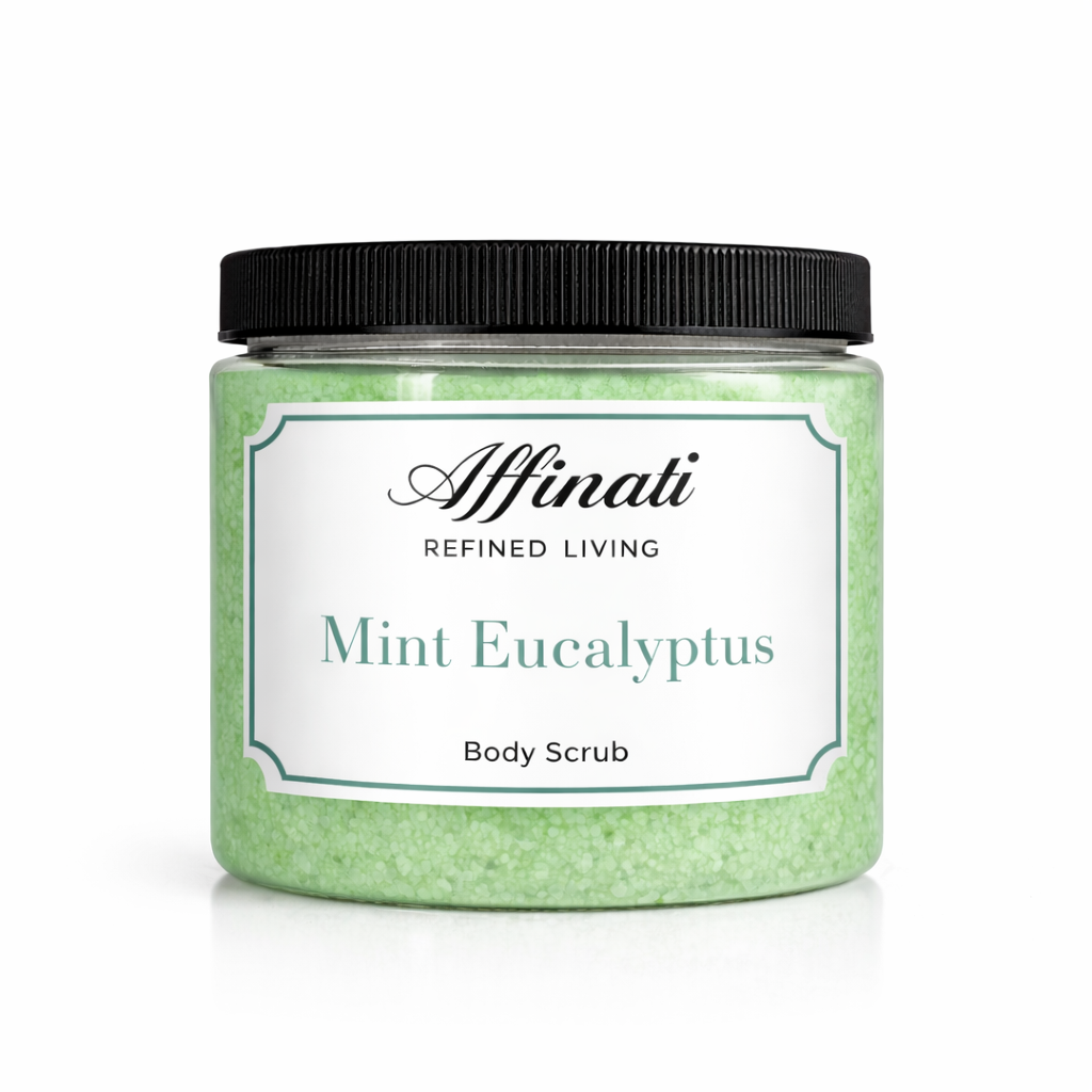 Mint Eucalyptus Body Scrub 20 oz | Whipped Salt Scrub