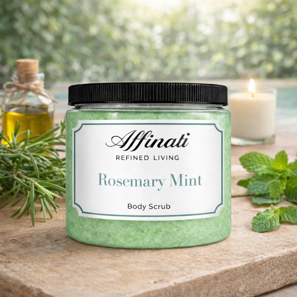 迷迭香薄荷身体磨砂膏 20盎司 | 打发盐磨砂膏