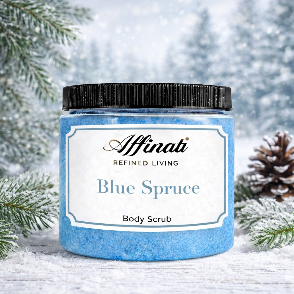 蓝云杉身体磨砂膏 20盎司 | 打发盐磨砂膏