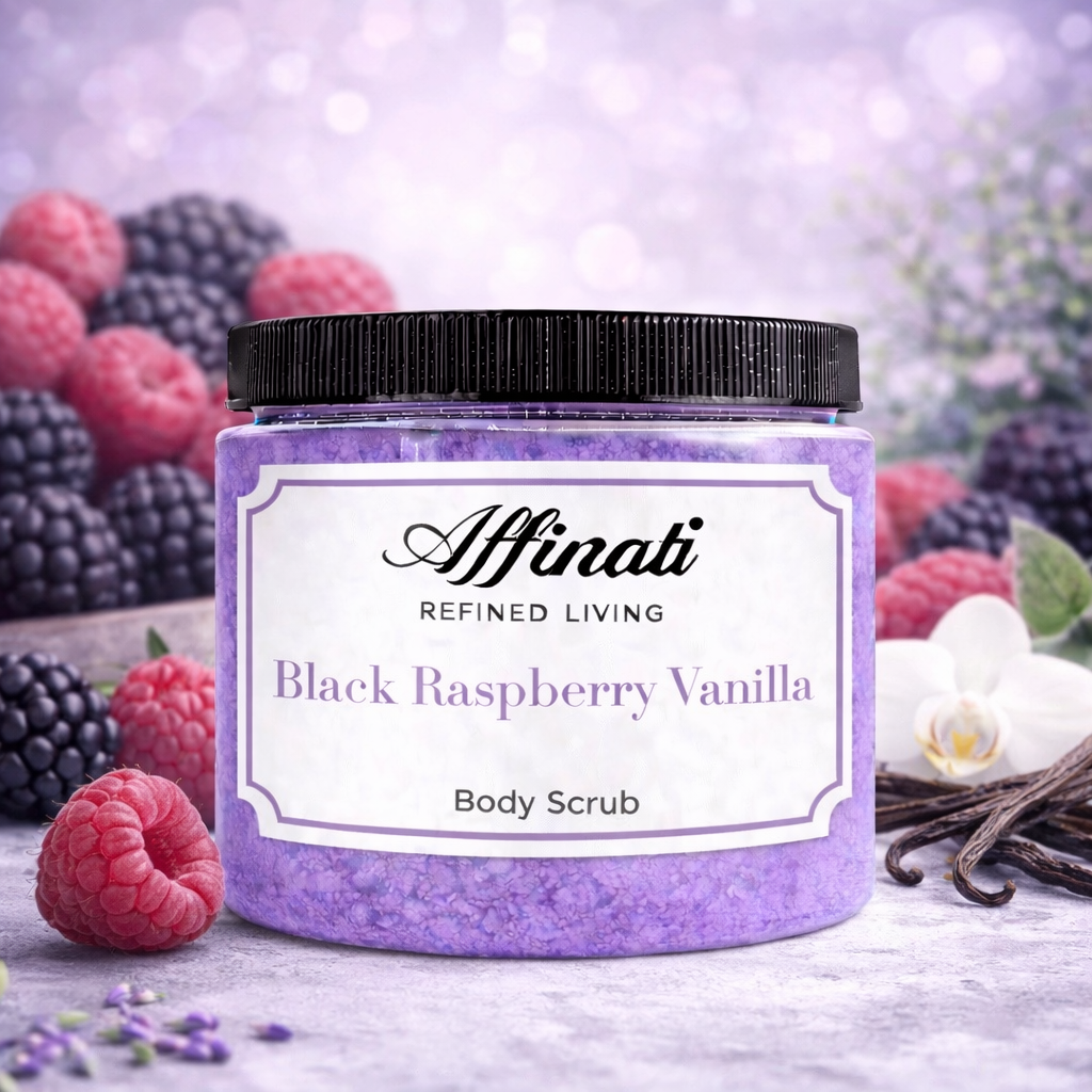 Black Raspberry Vanilla Body Scrub 20 oz | Whipped Salt Scrub