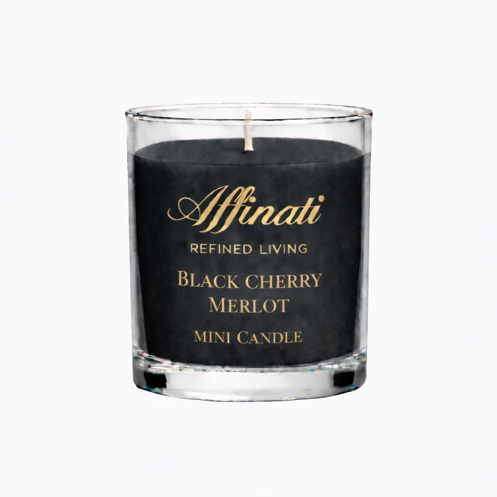 검은 체리 메를로 작은 양초