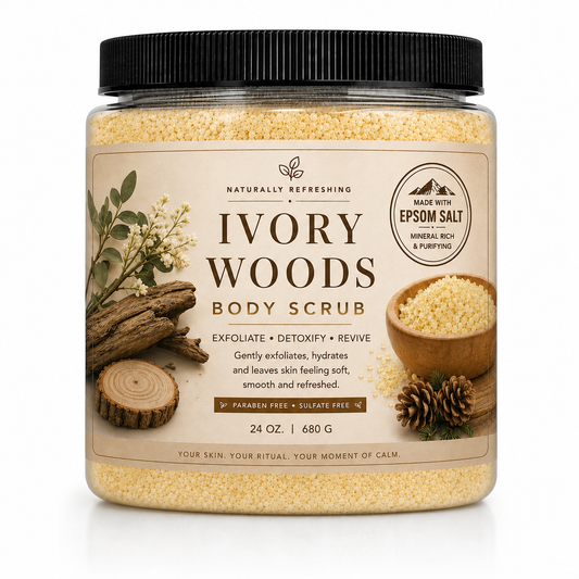 Ivory Woods Body Scrub | Epsom Salt