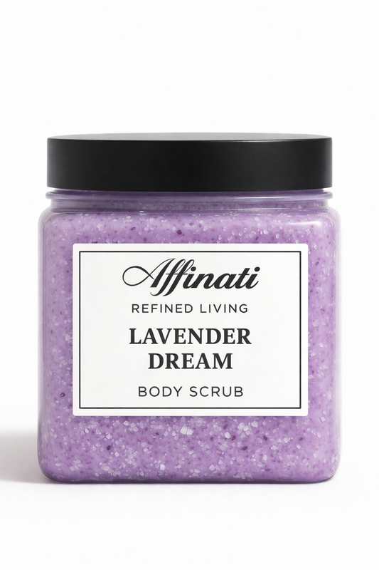 Lavender Dream Body Scrub 64 oz | Whipped Salt Scrub - Affinati