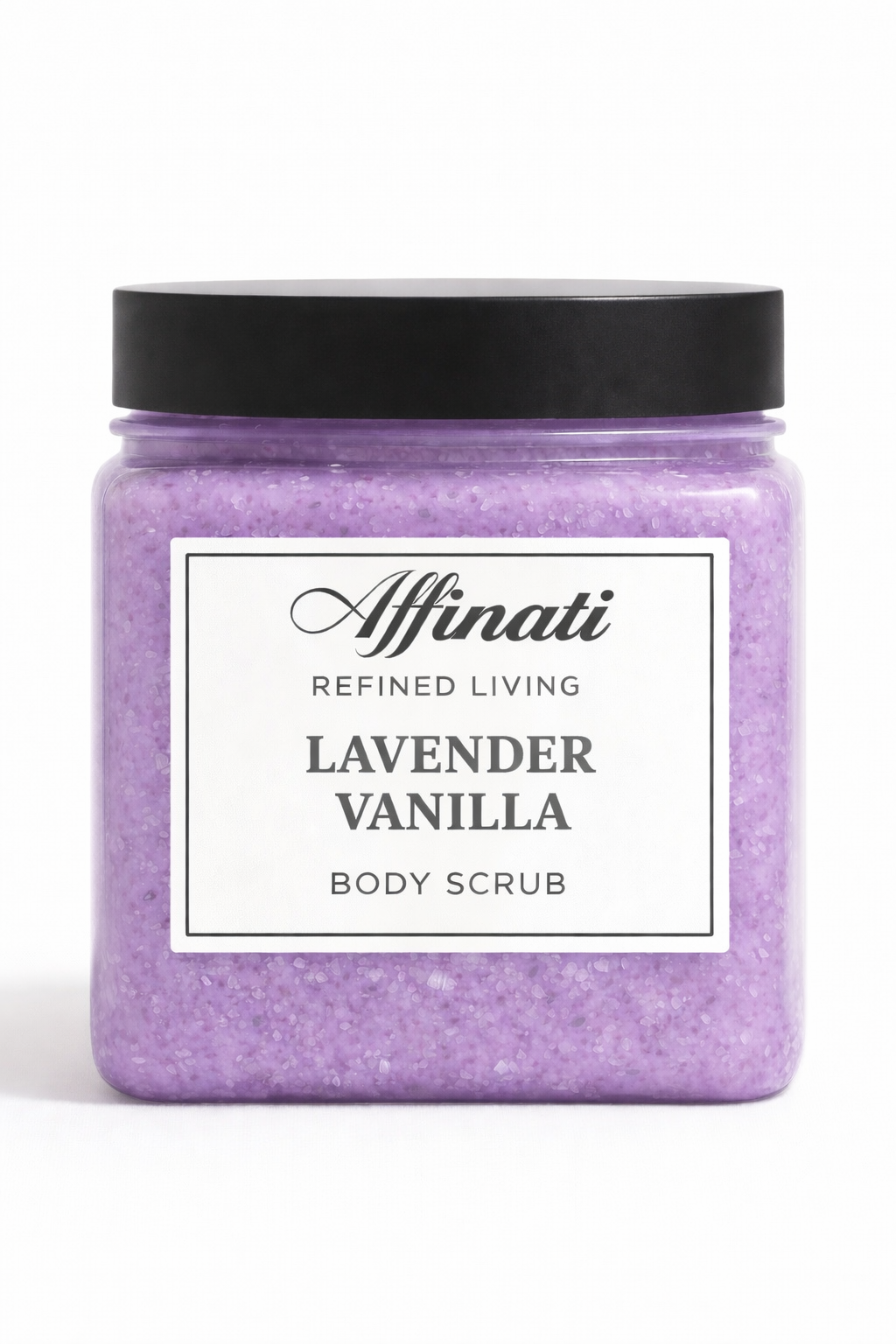 Lavender Vanilla Body Scrub 64 oz | Whipped Salt Scrub - Affinati