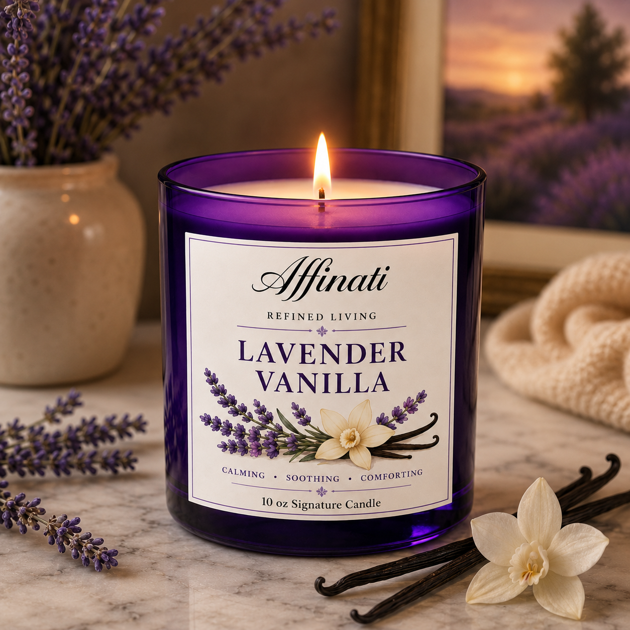 Bougie Signature Lavande Vanille