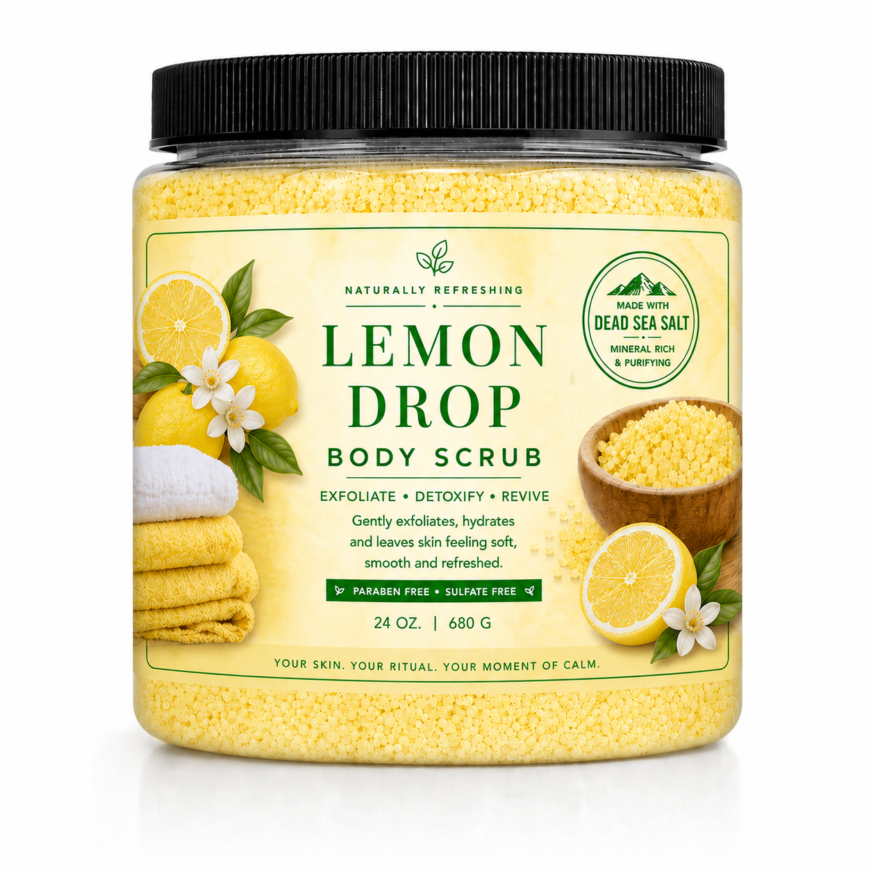 Scrub corpo Lemon Drop | Sale del Mar Morto