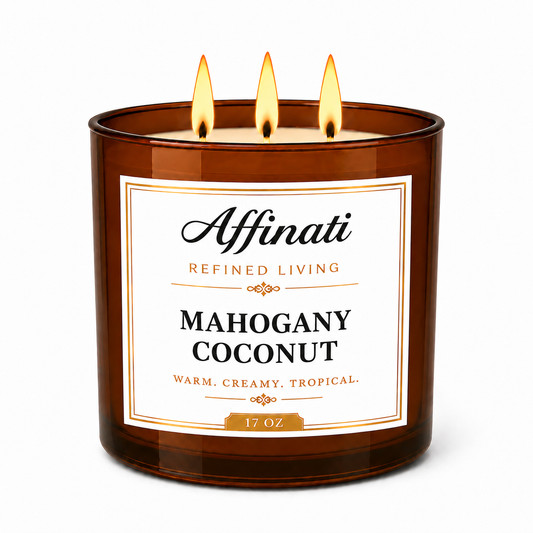 3-Wick Mahogany Coconut Candle