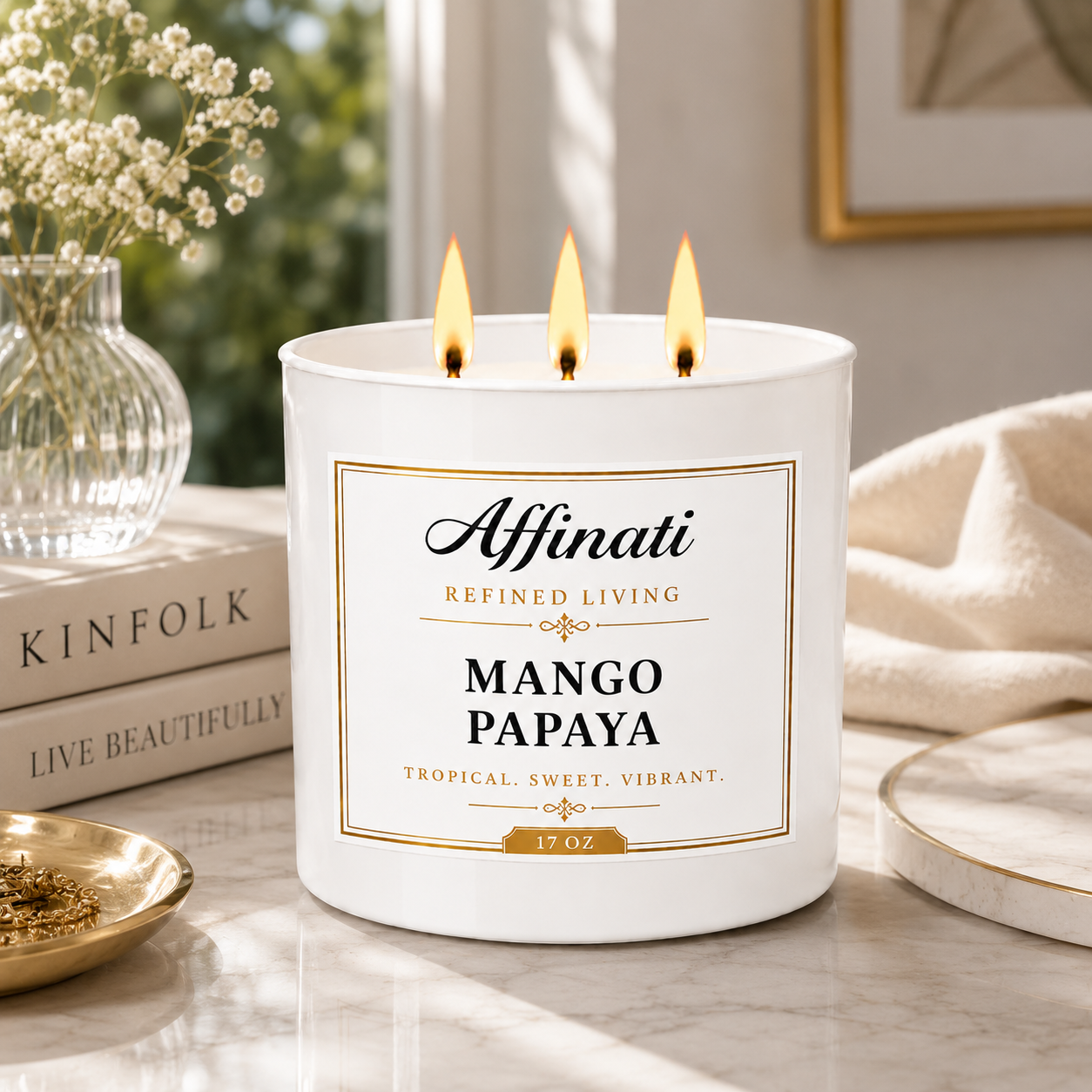 Mango Papaya 3-Wick Candle