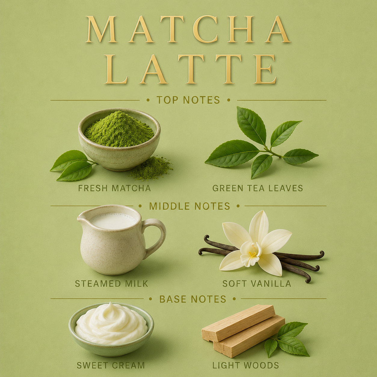 Matcha Latte Schilfrohr-Diffusor