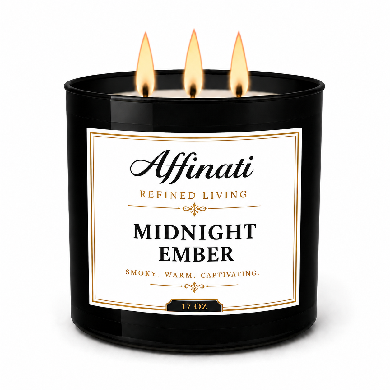 Bougie à 3 mèches Midnight Ember