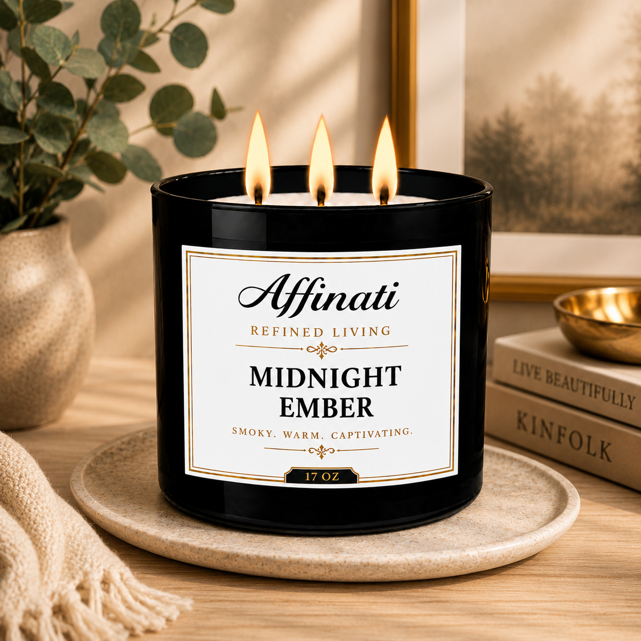 Bougie à 3 mèches Midnight Ember