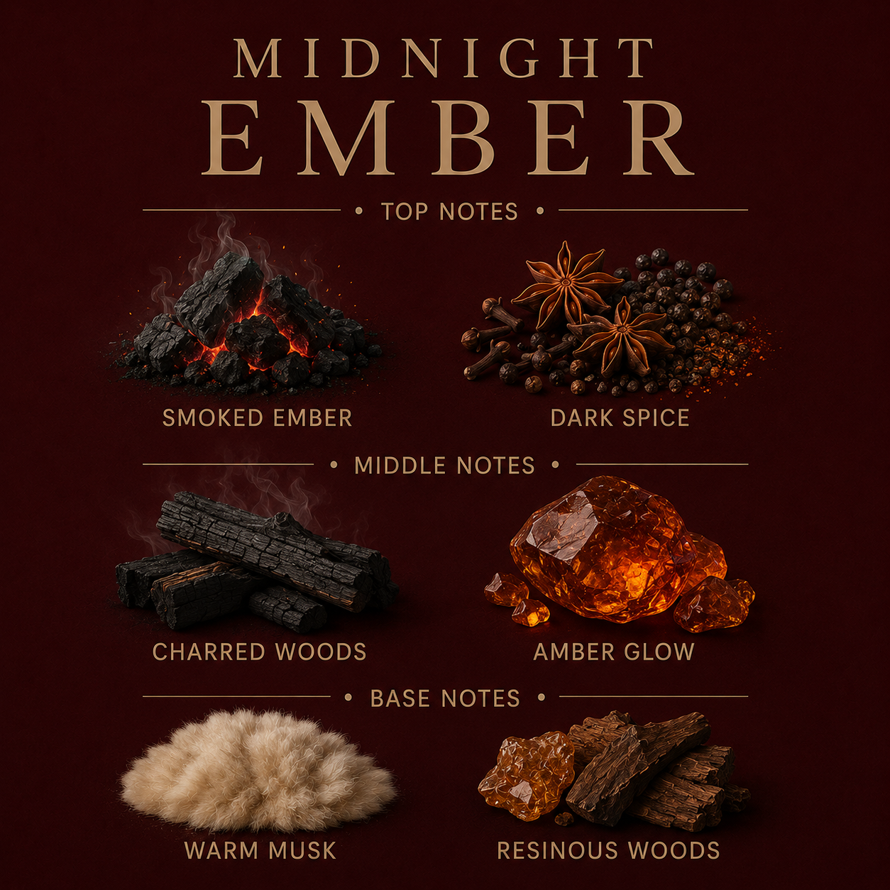 Bougie Originale Braise de Minuit