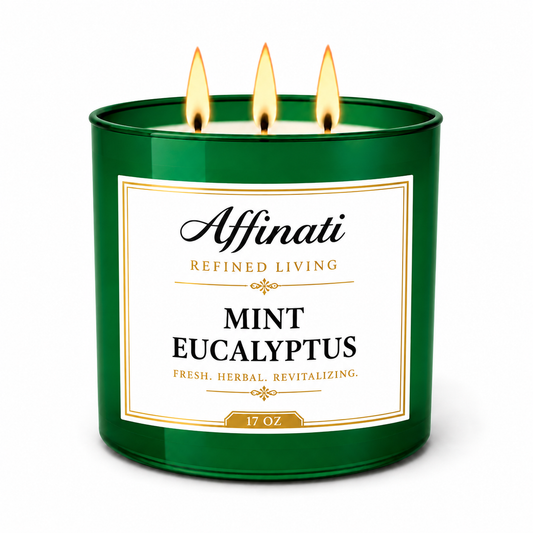 Minze-Eukalyptus 3-Docht-Kerze