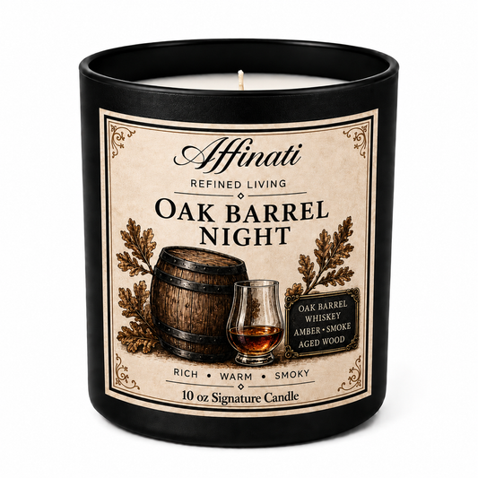 Oak Barrel Night Signature Candle