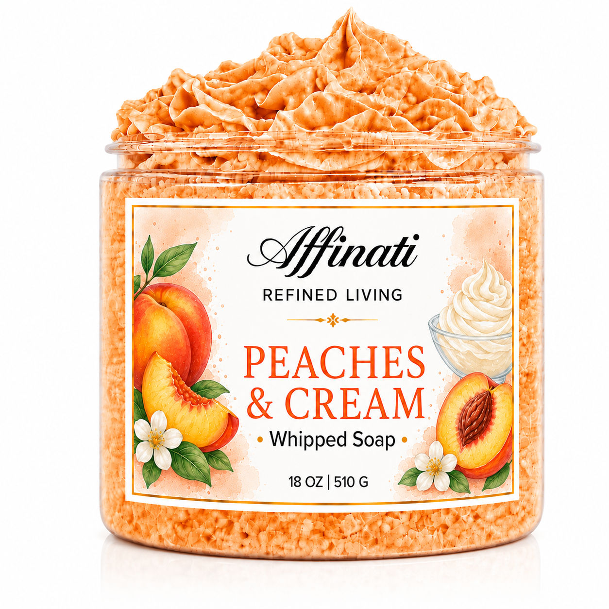 Savon fouetté Pêches & Crème
