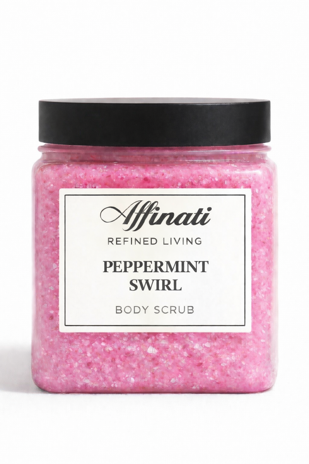 Peppermint Swirl Body Scrub 64 oz | Whipped Salt Scrub - Affinati