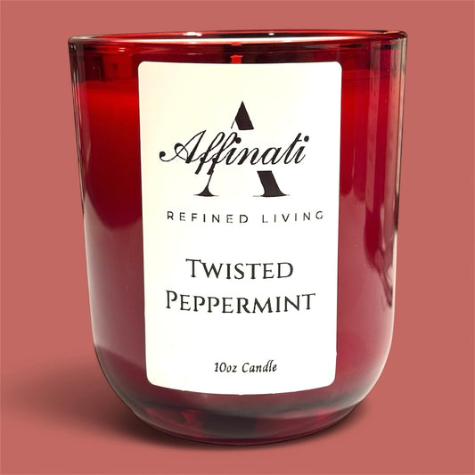 Twisted Peppermint Candle (Clearance)