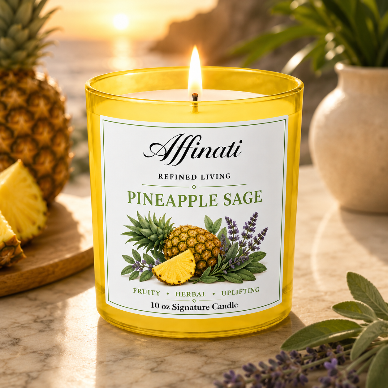 Ananas Salbei Duftkerze