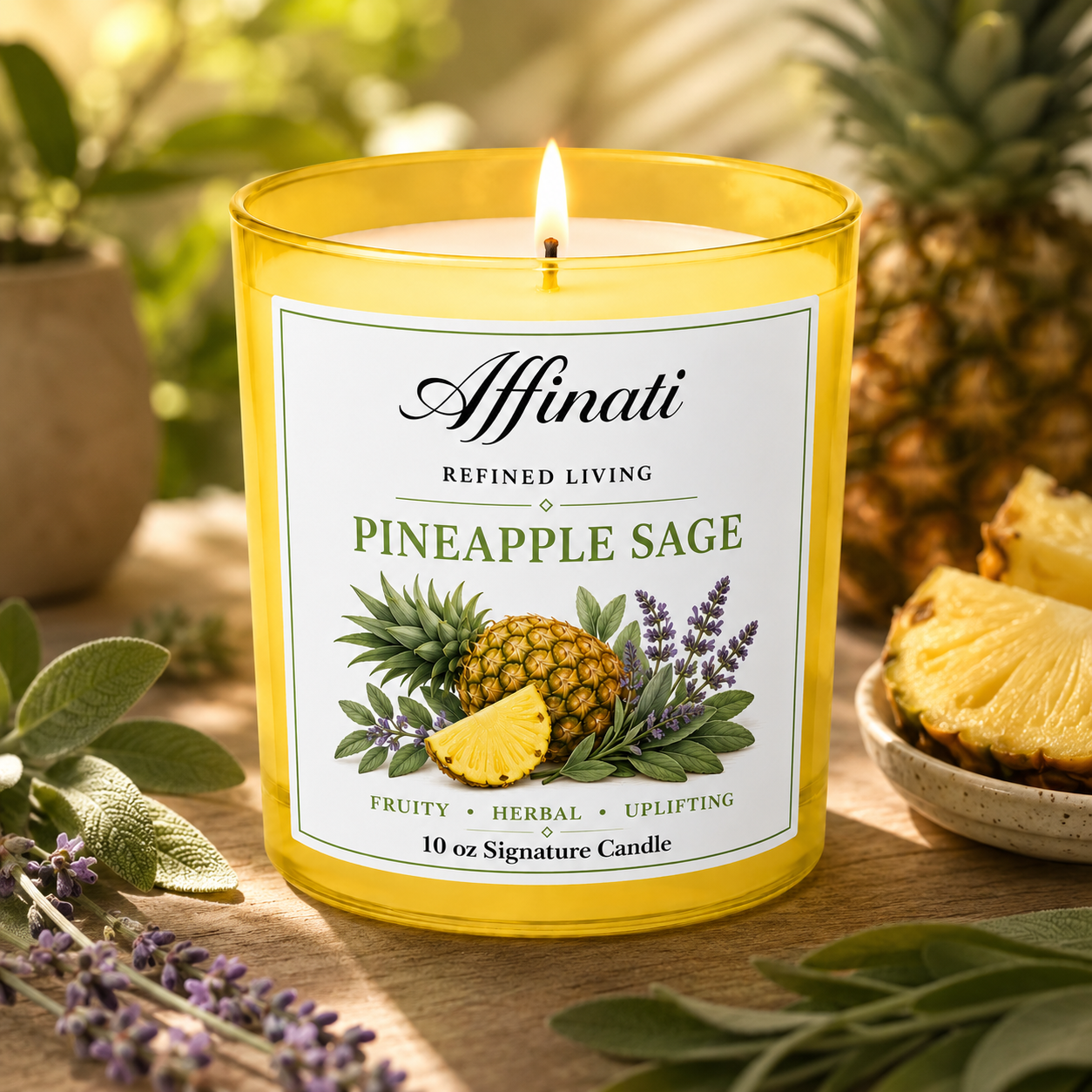 Ananas Salbei Duftkerze