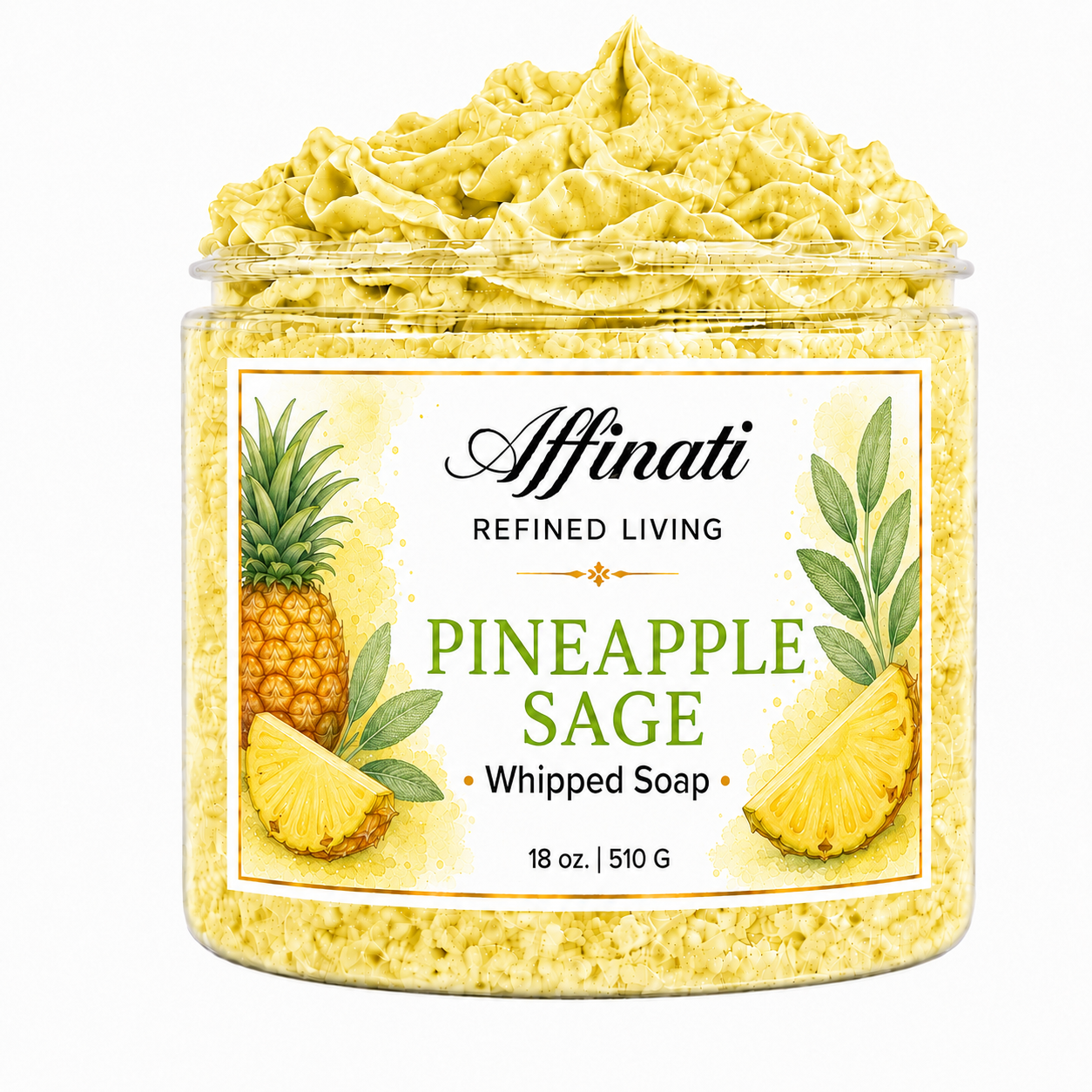 Ananas Salie Opgeklopte Zeep