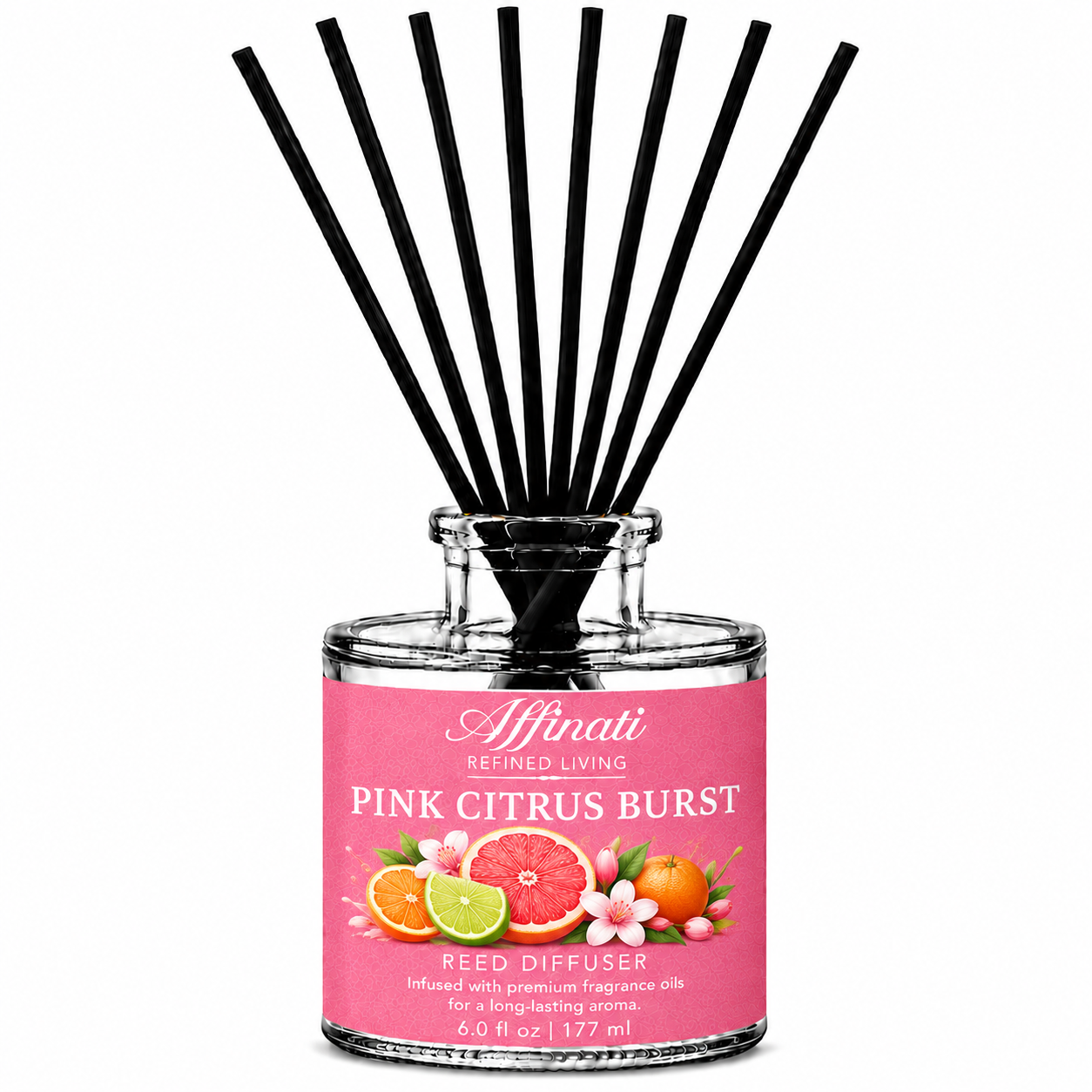 Pink Citrus Burst Reed Diffuser