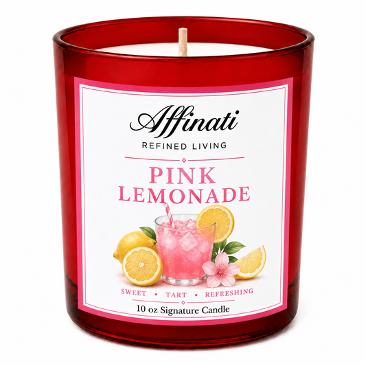 Vela exclusiva de limonada rosa