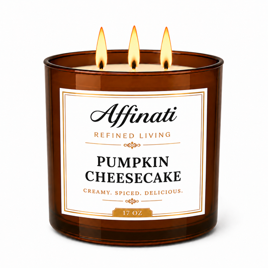 Pumpapaj Cheesecake Doftljus med 3 Veker