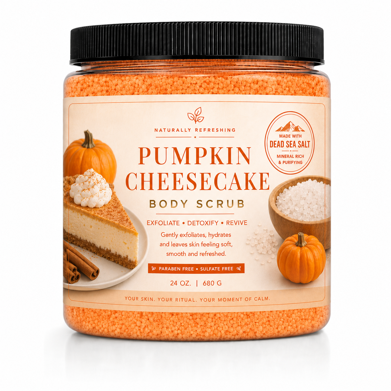 Peeling do ciała Pumpkin Cheesecake | Sól z Morza Martwego