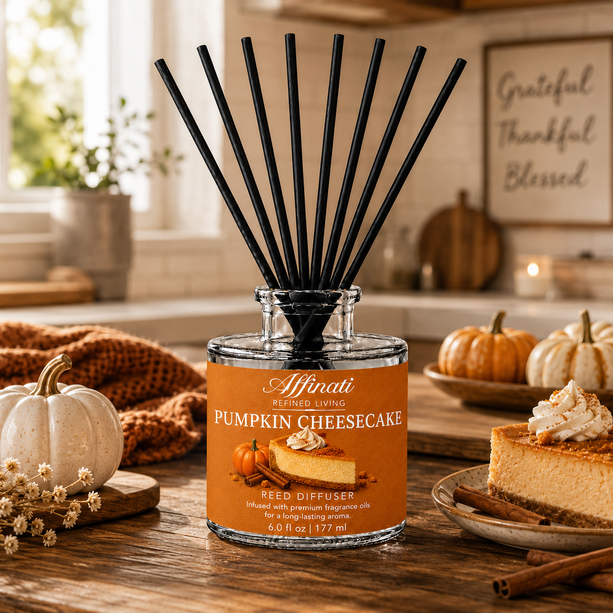 Diffuseur à roseaux Cheesecake à la citrouille