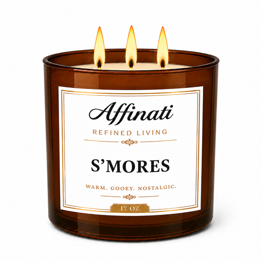 Vela de 3 Pavios S'mores