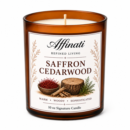 Vela Signature Azafrán y Cedro