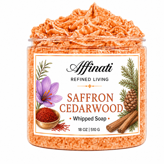 Sabonete Cremoso de Açafrão e Cedro