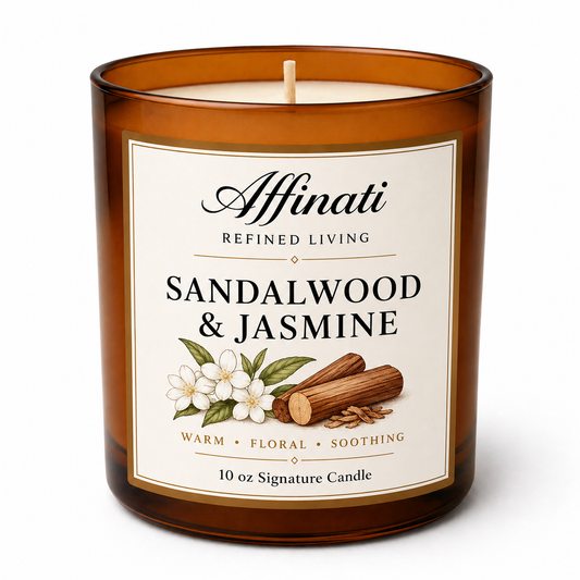 Sandalwood & Jasmine Signature Candle