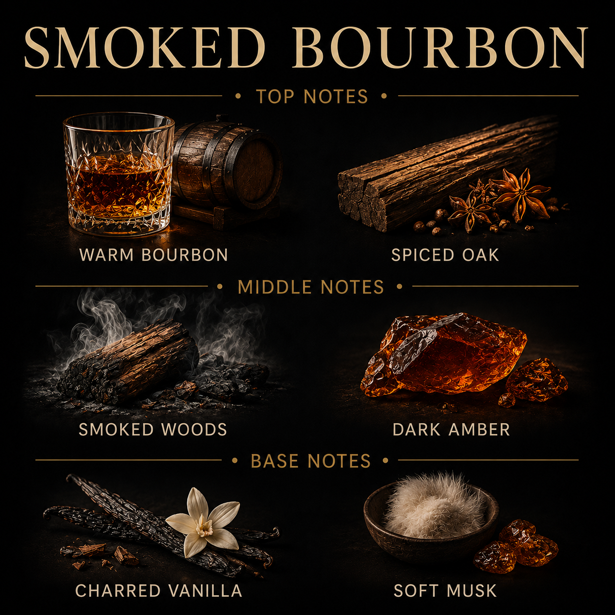 Geräucherter Bourbon-Rohrdiffusor