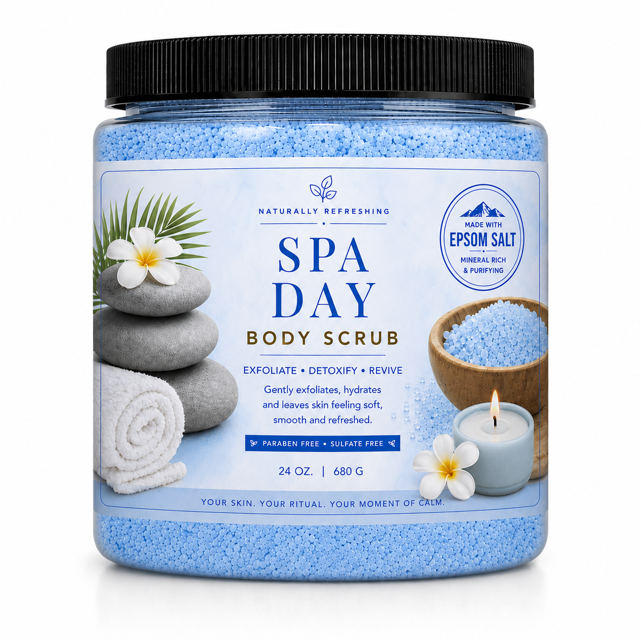 Gommage corporel pour une journée au spa | Sel d’Epsom