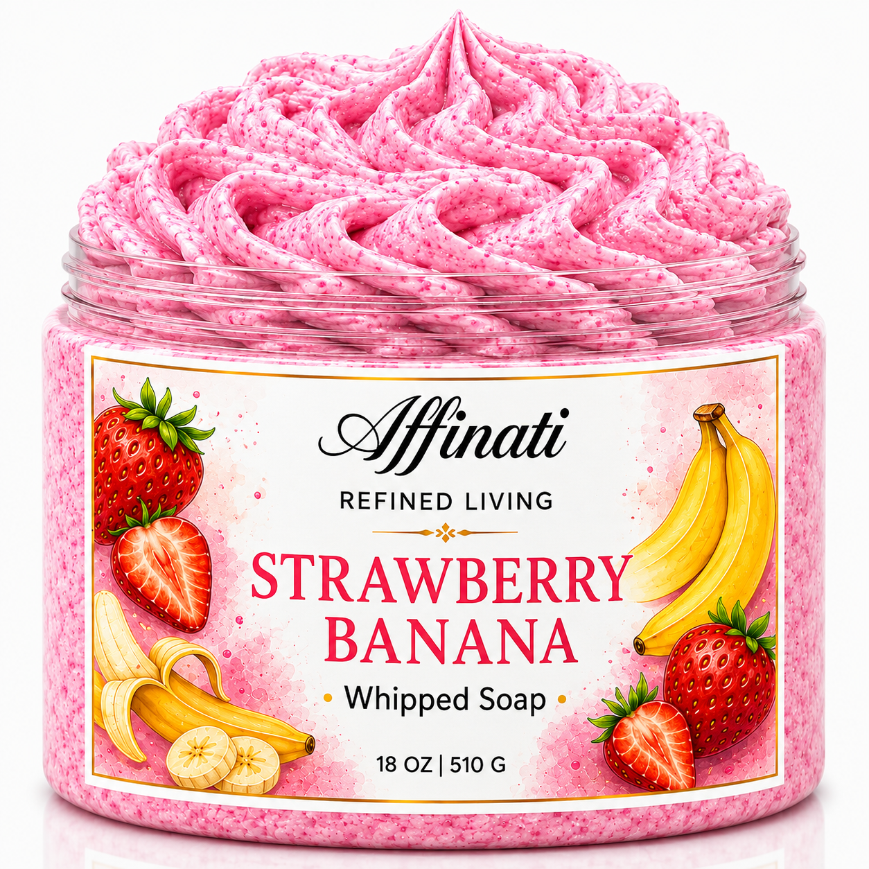 Strawberry Banana Whipped Soap
