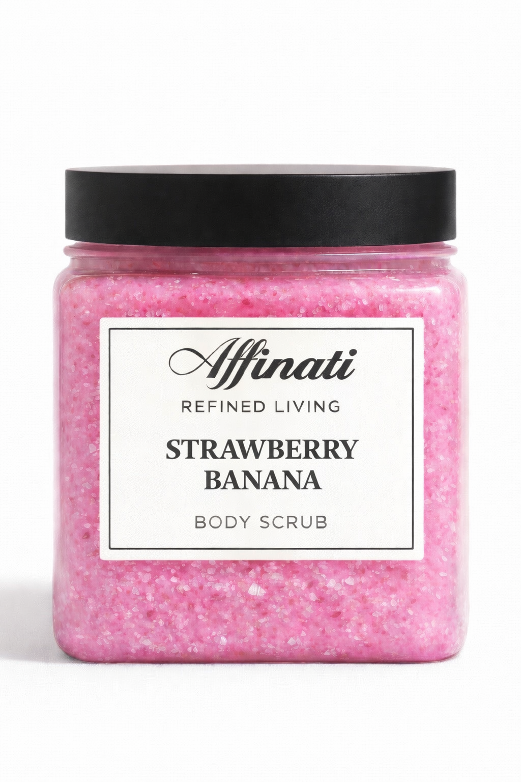 Strawberry Banana Body Scrub 64 oz | Whipped Salt Scrub - Affinati