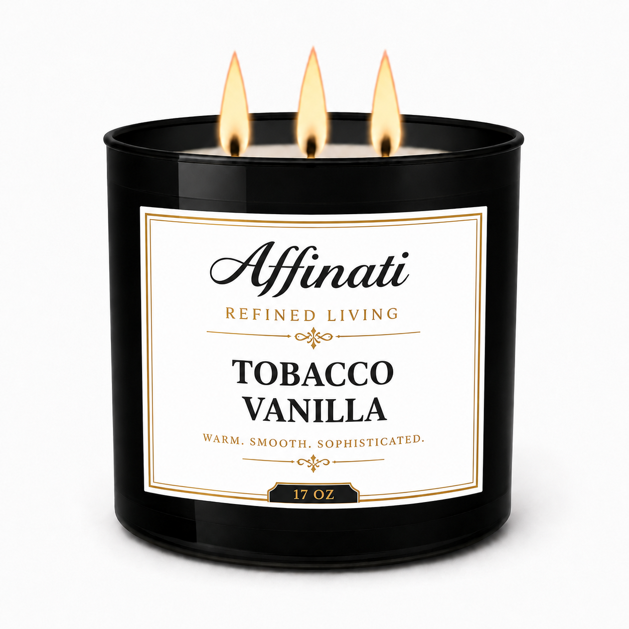tobacco and candle Tobacco Vanilla 3-Wick Candle – Affinati