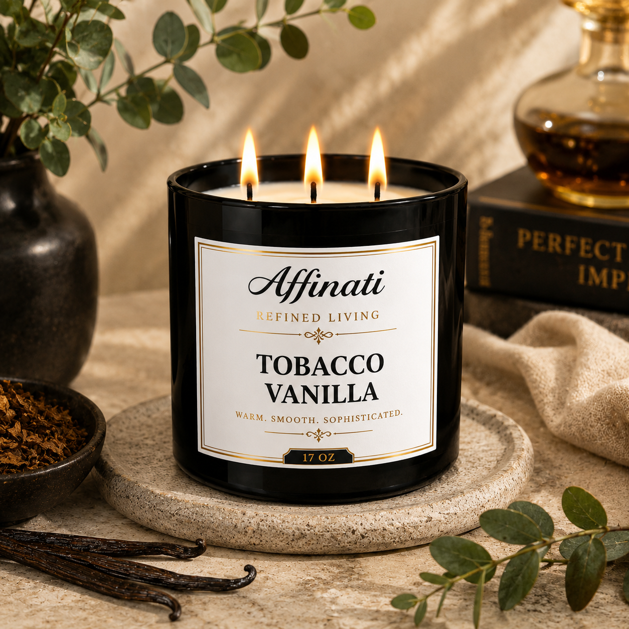 scentsational tobacco vanilla Tobacco Vanilla 3-Wick Candle – Affinati