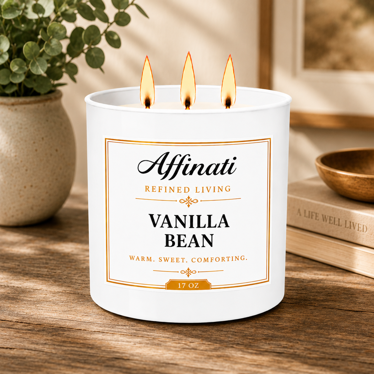 Svíčka Vanilla Bean se 3 knoty