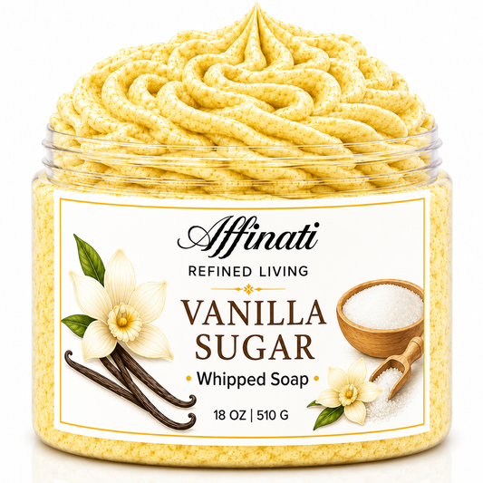 Savon fouetté à la vanille et au sucre