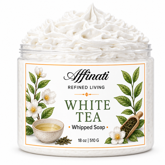 Savon fouetté au thé blanc