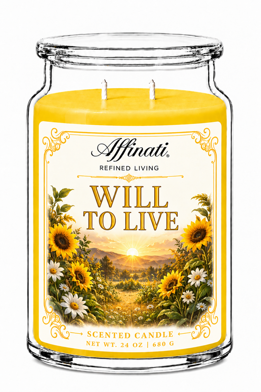 Will To Live 24 oz-ljus - Timeless Collection-ljus med två vekar
